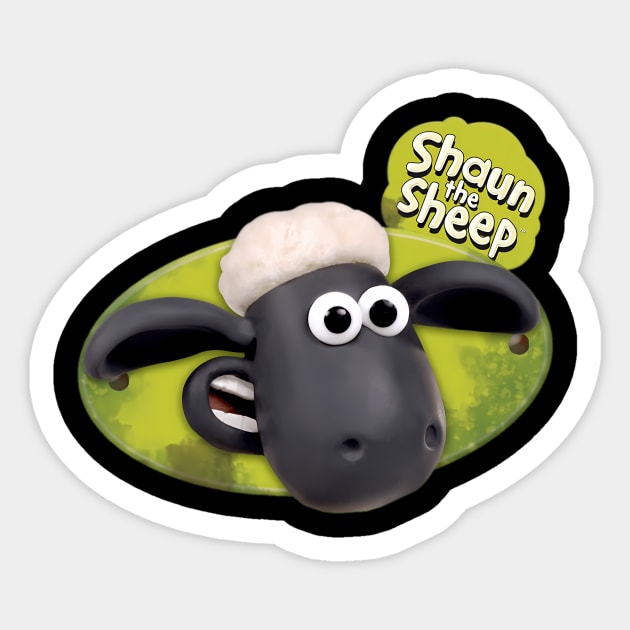 Vintage cartoon Sheep TV Series The Shaun Sticker by WelchCocoa